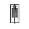 Z-Lite Aura 1 Light Outdoor Wall Light, 8in. W x 16.5in. H, Black 5013M-BK - alternate 4